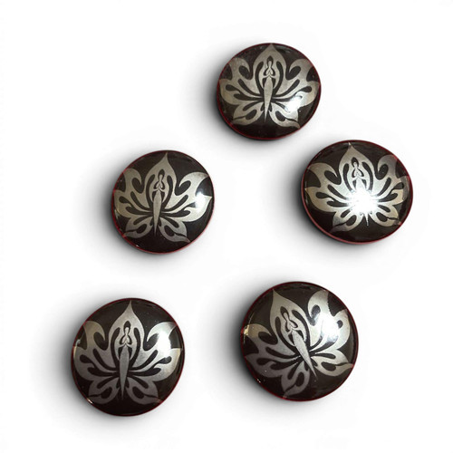 Satsuma buttons set - satsuma, 5