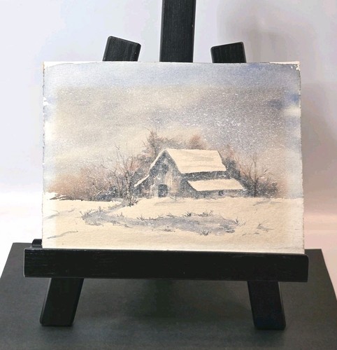 Original winter watercolor - original,