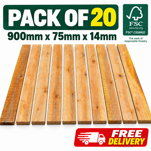 Wooden profile boards - x,