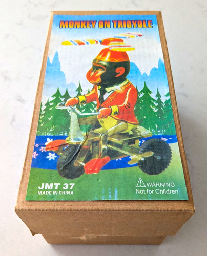 Monkey tricycle vintage - monkey, on
