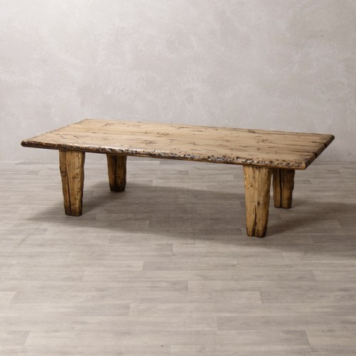 Rustic wooden coffee table - wooden,