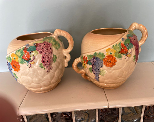 Carlton ware pair ceramic - carlton,