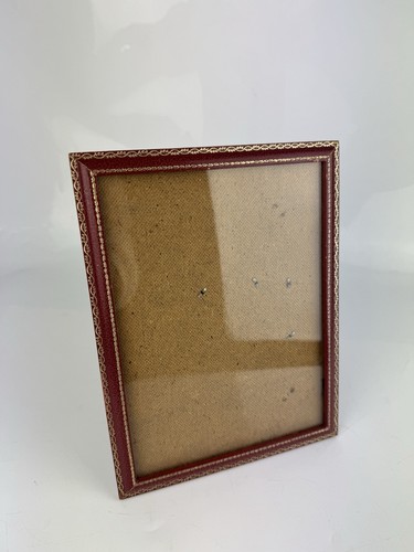 Faux red leather - photo, picture