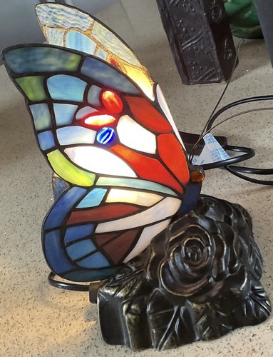 Tiffany style glass butterfly - style,