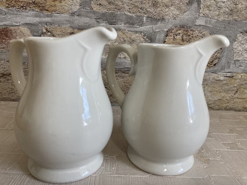 Set white ceramic milk - white,