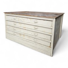 Antique plan chest - plan, of