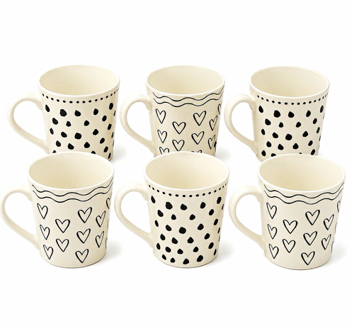 Set ceramic coffee - set, 6