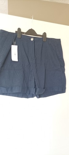 Ladies navy cotton shorts bnwt - ladies,