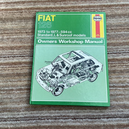 Haynes manual fiat 126 1973 - fiat, 1973-77