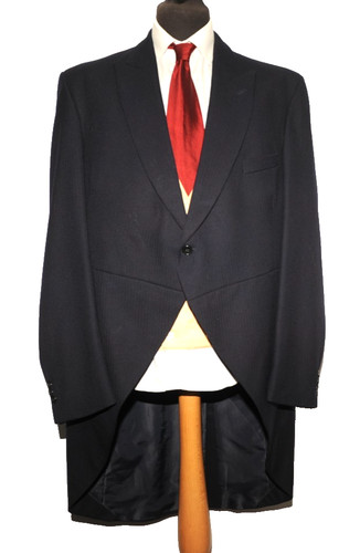 Great navy blue morning coat - great,
