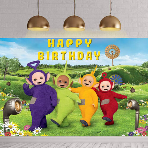 Teletubbies birthday backdrop - teletubbies,