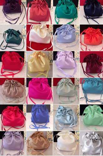 Plain duchess satin dolly bag - duchess,