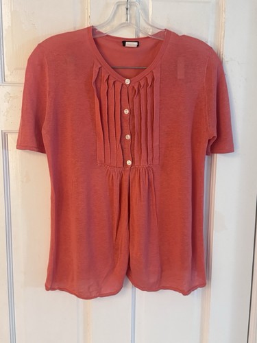 Crew linen silk pleated - j.,