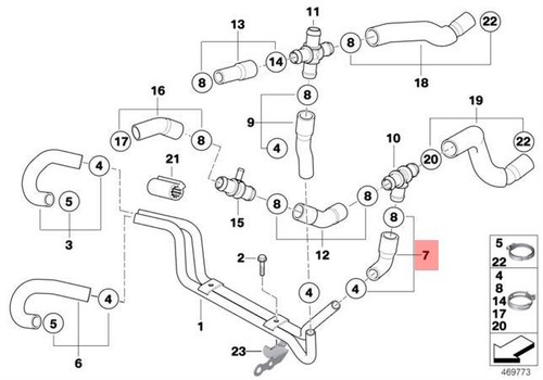 Genuine radiator coolant hose - radiator,