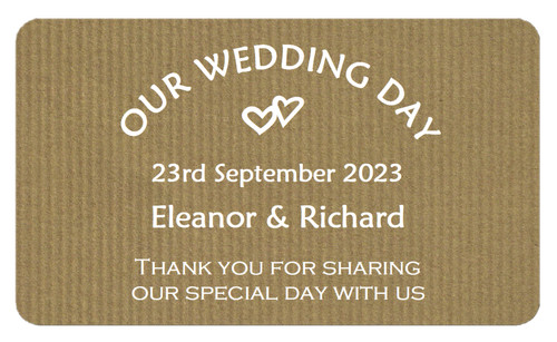 Our wedding day kraft style - day,