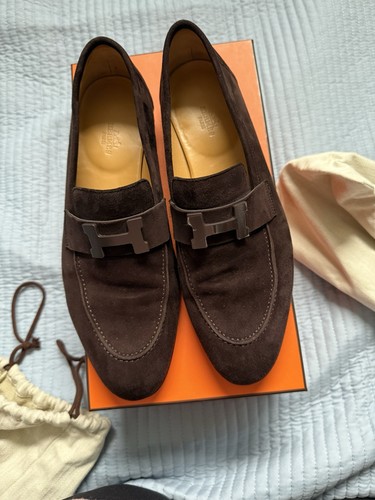 Hermès men brown suede - men’s,