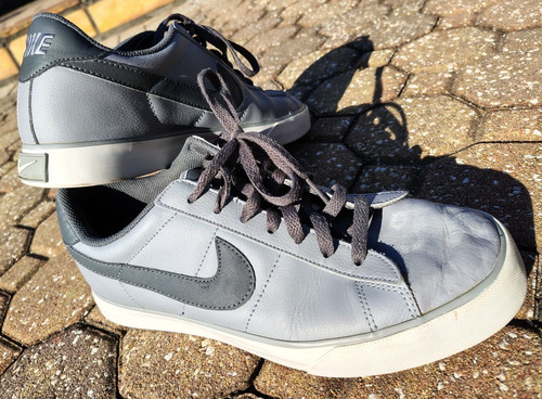 Men nike gray leather - gray,