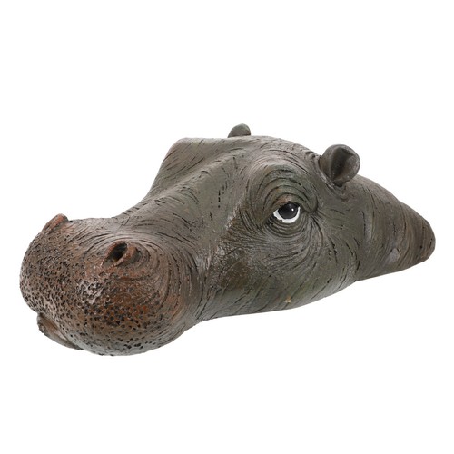 Floating pond hippo head - pond,