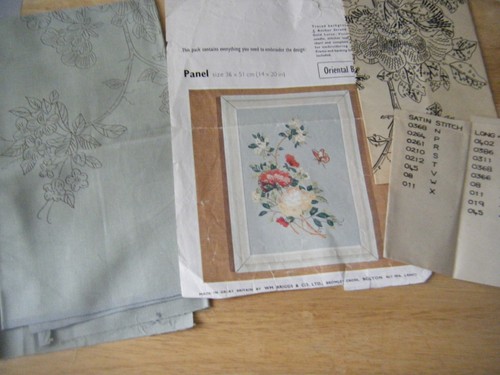 Vintage printed fabric - vintage,