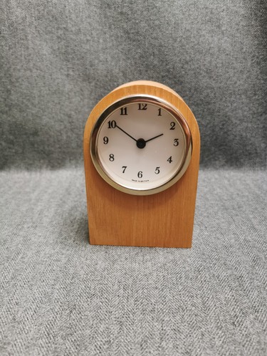 Vintage wood mantel clock made - vintage,