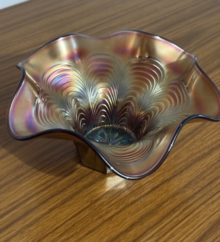 Vintage fenton peacock tail - vintage,