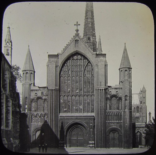 Glass magic lantern slide - glass,