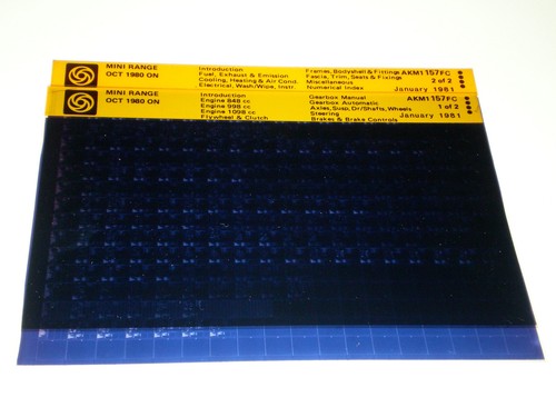 Microfiche spare parts catalog - spare,