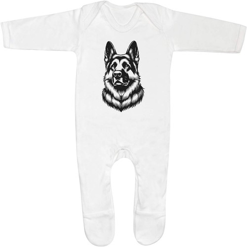 German shepherd baby romper - 'german, shepherd'