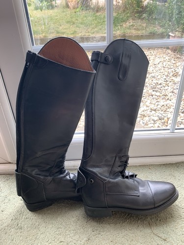 Equitheme black leather - leather, riding