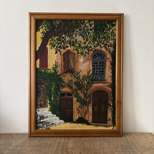 Vintage rustic style - oil, on