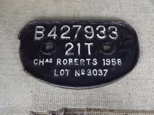 Tons wagon plate chas - br, 21