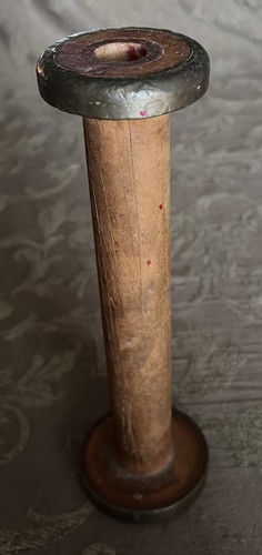 Vintage industrial spool - , wood