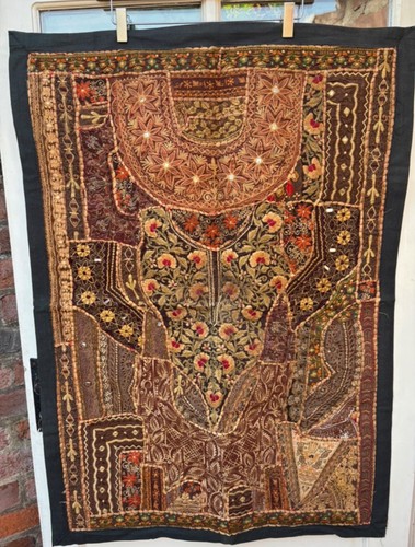 Vintage indian patchwork wall - patchwork,