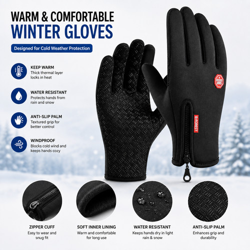 Gloves winter waterproof - gloves,