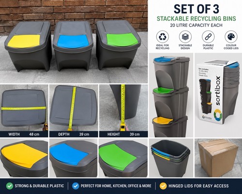 Set stackable recycling - set, 3