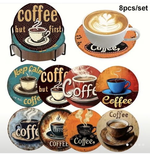 Fabulous 8pcs coffee diamond - 8pcs,