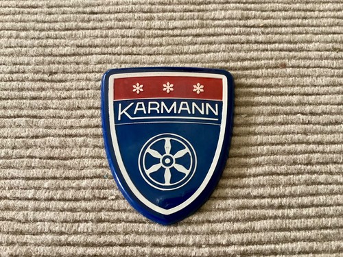 Vintage karmann car side badge - car,