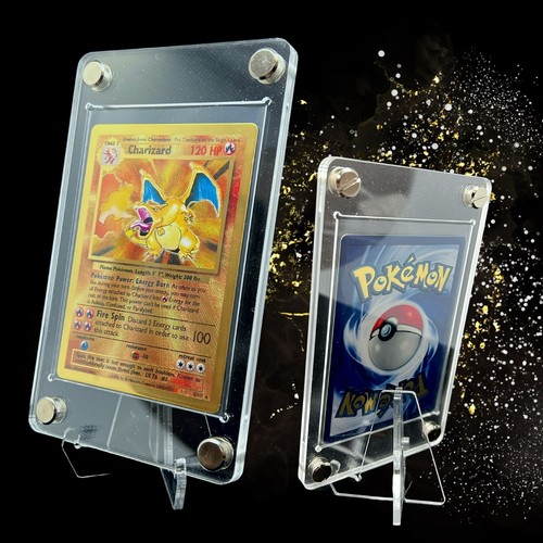 Tcg card display case stand - card,