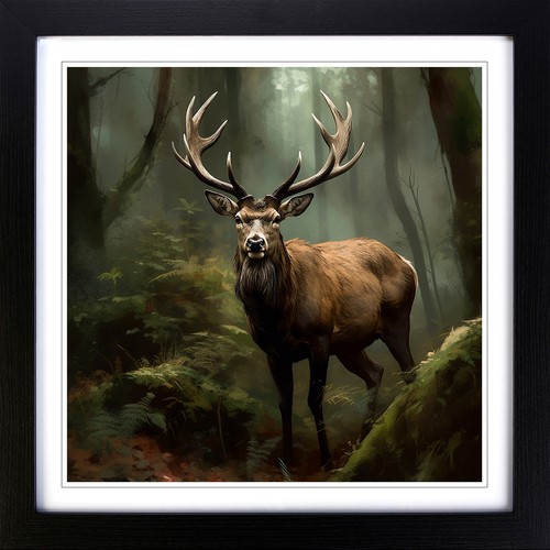 Stag forest realism no 1 - a,