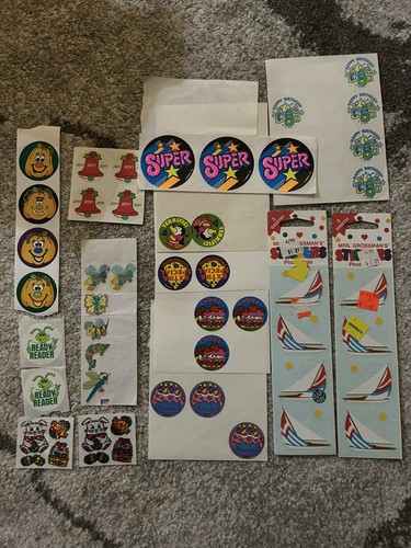 Vintage stickers lot - lot, mrs