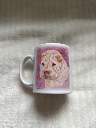 Chinese shar pei - chinese, watercolour