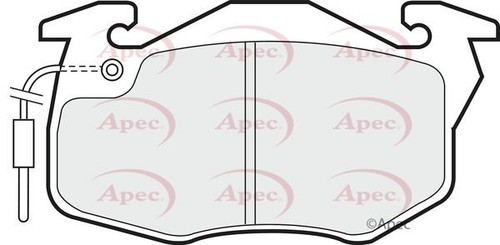 Apec front brake pad set - brake,