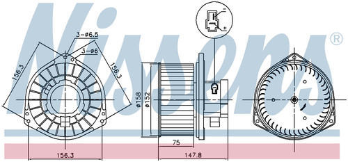 Nissens cabin fan blower - cabin,