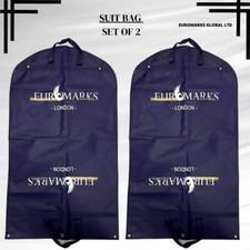 2 x Luxury Travel Suit Dress Clothes Carrier Cover Garment Bag Zipped Waterproof