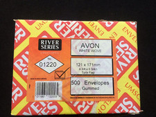 Vintage Avon White Tuck Flap Envelopes 121mm x 171mm Box