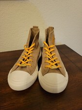 PF Flyers All American Hi Top Natural Tan Suede Sneakers Shoes 