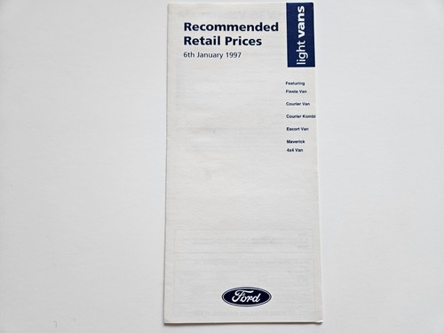Ford fiesta courier - fiesta, escort