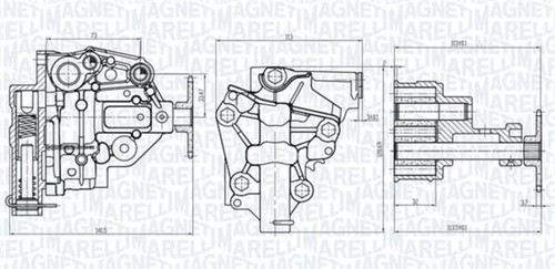 Oil pump fits acura - oil, romeo