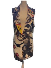 Tesora Moda Clock Face Vest