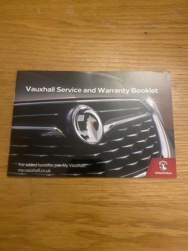 Vauxhall service book - service, stamped